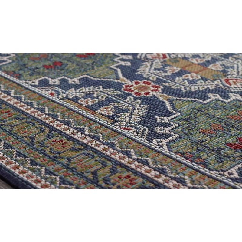 Liora Manne Piazza Watercolors Indoor Rug Sea Breeze 3'6" x 5'6"