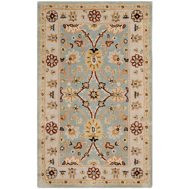 Antiquity AT249 Hand Tufted Area Rug - Light Blue/Ivory - 3'x5' - Safavieh.