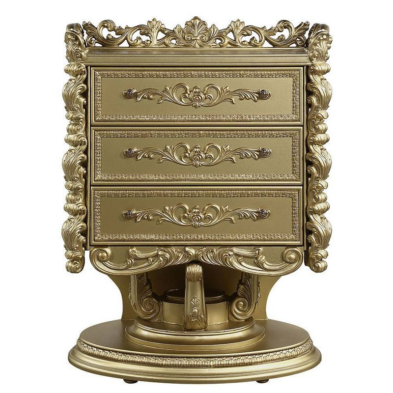 47" Bernadette Decorative Storage Drawers Gold Finish - Acme Furniture