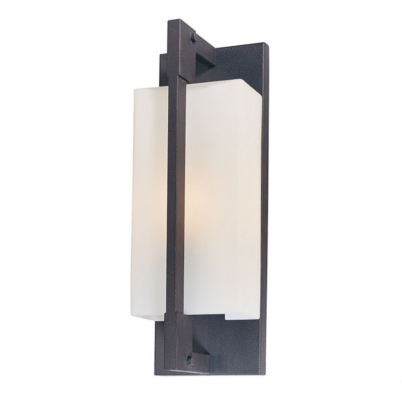 Troy Lighting Blade 1 - Light Wall Light in  Forged Iron Matte Opal Shade