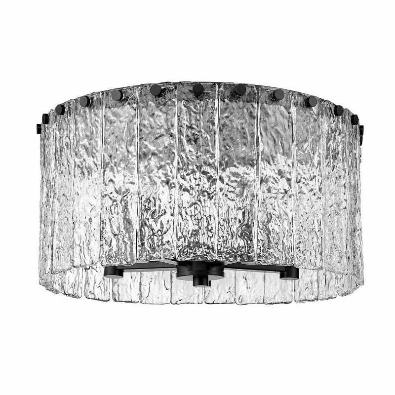 Z-Lite Glacier 5 - Light Flush Mount in  Matte Black