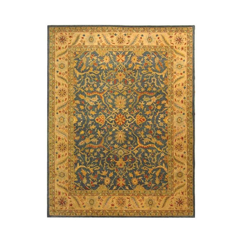Antiquity AT14 Hand Tufted Indoor Area Rug - Blue - 8'3"x11' - Safavieh
