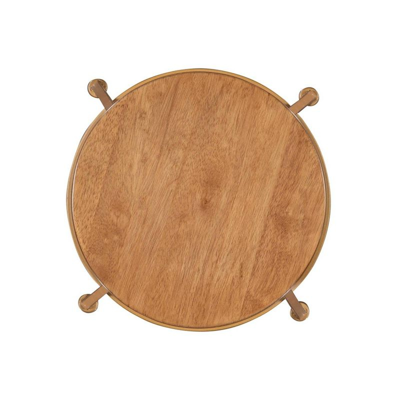 Metal and Wood Stools - Linon