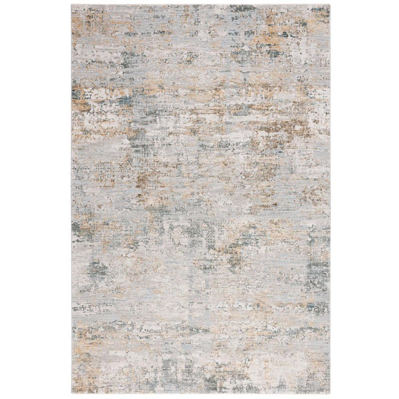 Adrianna ADN200 Machine Made Indoor Area Rug - Blue/Gold - 8'x10' - Safavieh
