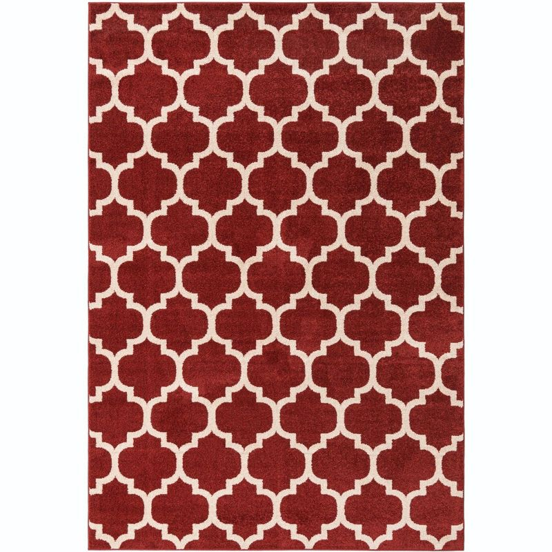 Unique Loom 7' 1 x 10' 0 Trellis Philadelphia Dark Terracotta Area Rug