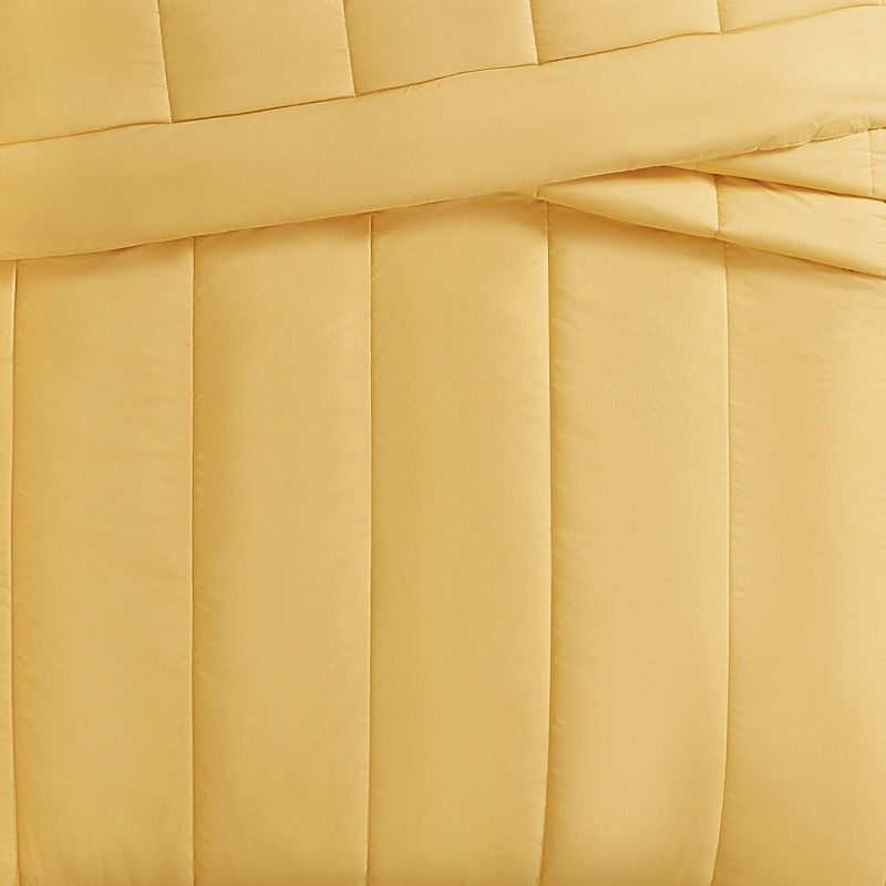 Brooklyn Loom 3pc King Percale Comforter Set Mustard Yellow