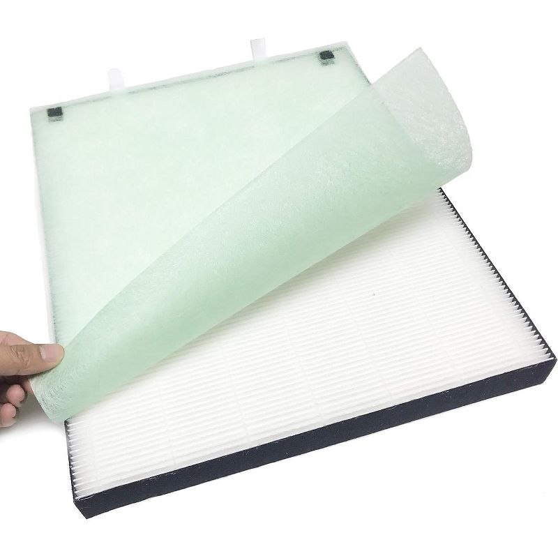 Nispira True HEPA Filter Replacement Compatible with Bissell Air400 Air Purifier Part 2521, 1 Pack