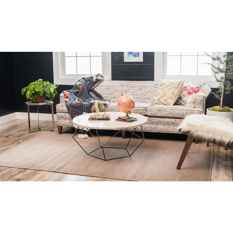 Unique Loom Williamsburg Collection Area Rug - Solid (5' 1" x 8' Rectangle Light Brown)