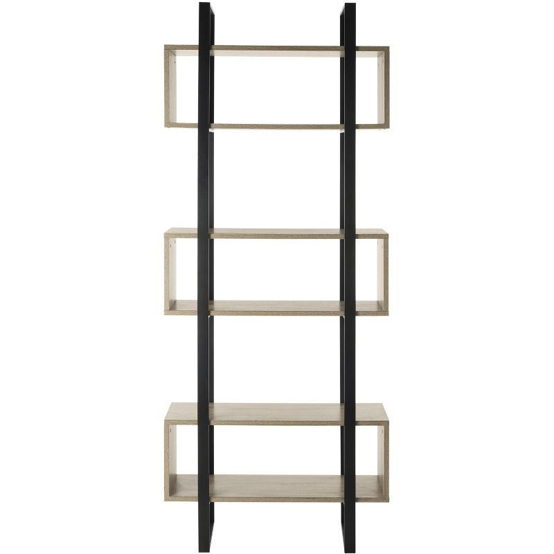 Adhara Etagere - FOX4278 - Light Brown/Black - Safavieh Couture