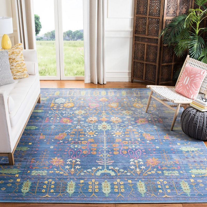 Valencia VAL108 Power Loomed Indoor Area Rug - Blue/Multi - 8'x10' - Safavieh