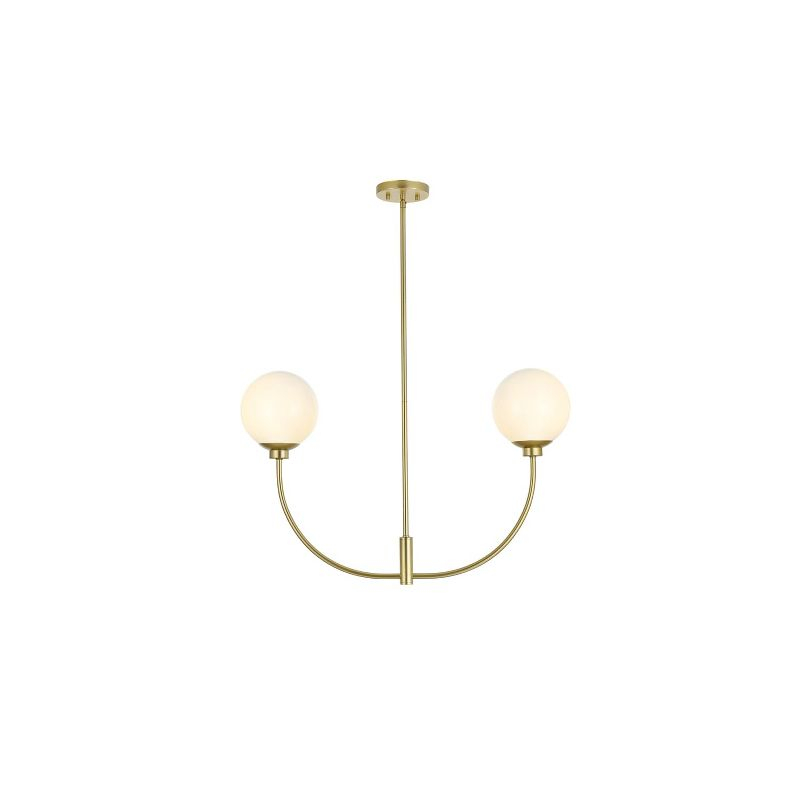 Elegant Lighting Nyomi 36-Inch Chrome Chandelier with Sleek Form