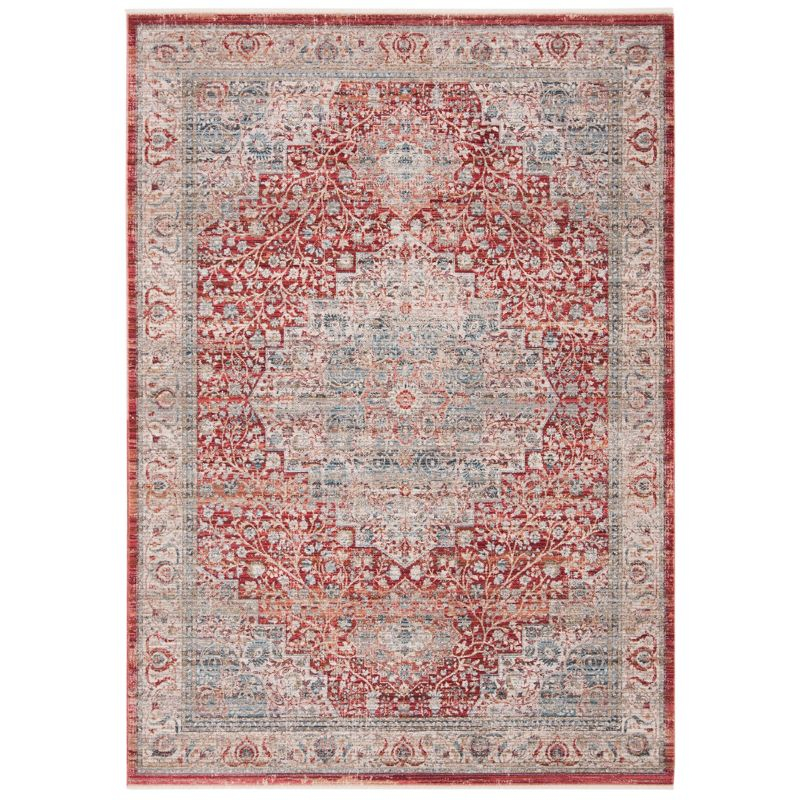 Kenitra KRA672 Power Loomed Area Rug - Red/Blue - 8'x10' - Safavieh.