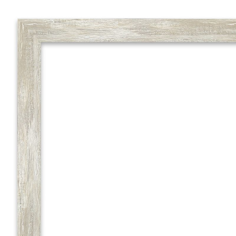 Amanti Art Natural Cork Board Framed Crackled Metallic Narrow Bulletin Board 30 in. x 22 in.