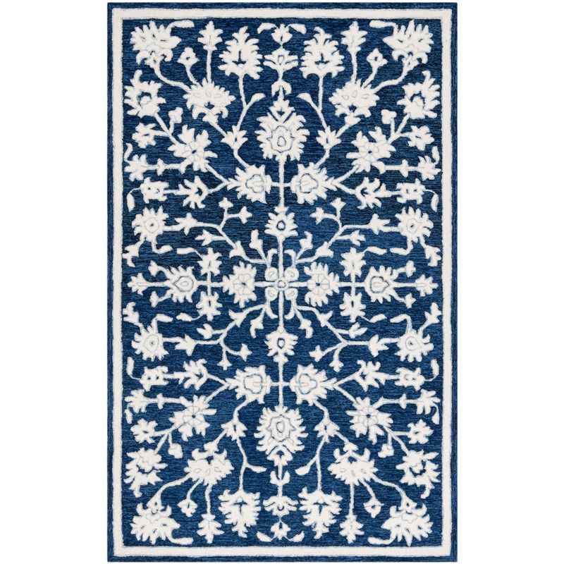 Ebony Hand Tufted Wool Pile Oriental Rug