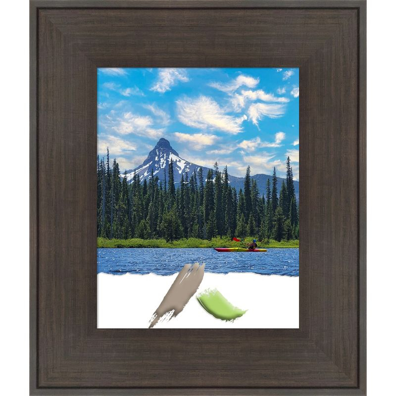 Amanti Art William Rustic Woodgrain Picture Frame Opening Size 11x14 in.