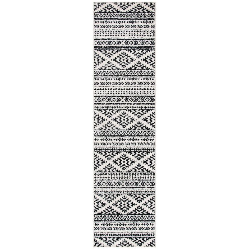 Tulum TUL272 Power Loomed Runner Rug - Ivory/Black - 2'x8' - Safavieh.