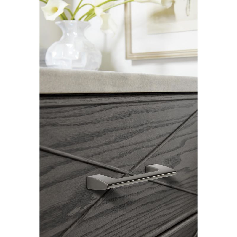 Amerock Riva 3 inch (76mm) Center-to-Center Graphite Cabinet Pull