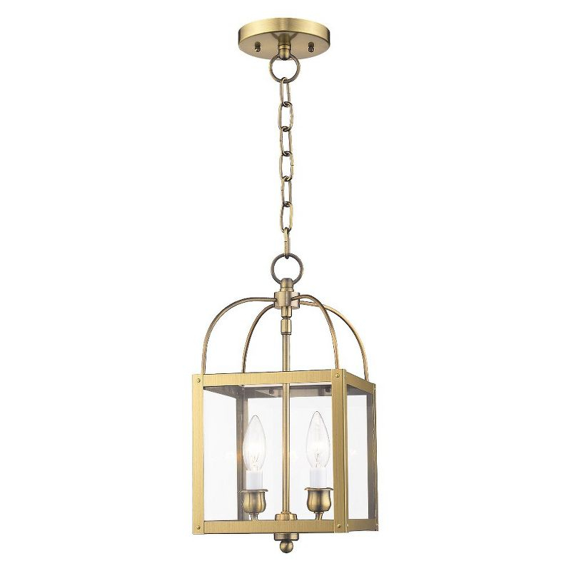 Livex Lighting Milford 2 - Light Pendant in  Antique Brass
