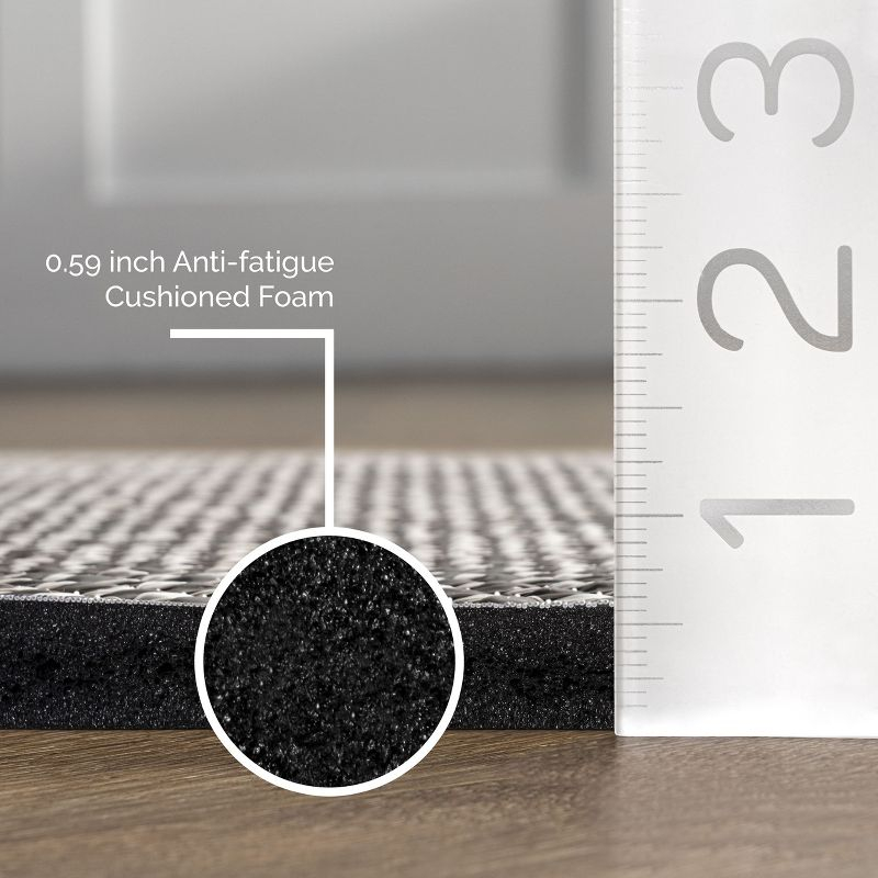 Nuloom Casual Braided Anti Fatigue Kitchen or Laundry Room Comfort Indoor Mat