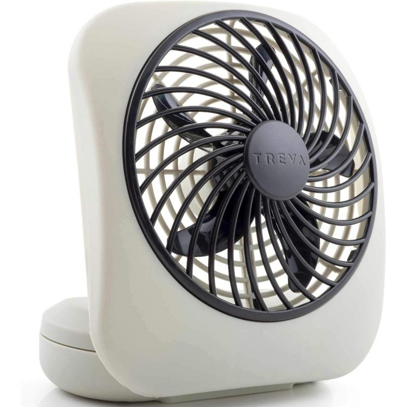 O2COOL Treva 5 Inch Battery Powered Portable Desk Fan - Gray