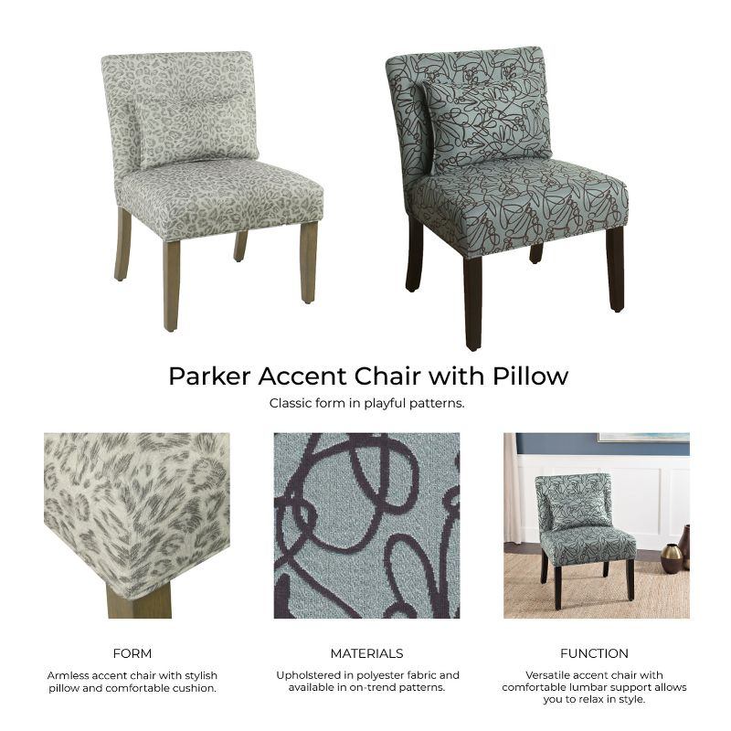 Parker Accent Chair with Pillow - HomePop