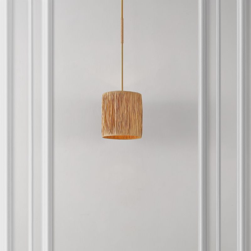 Saija 9" Pendant - PND4189 - Natural/Gold - Safavieh
