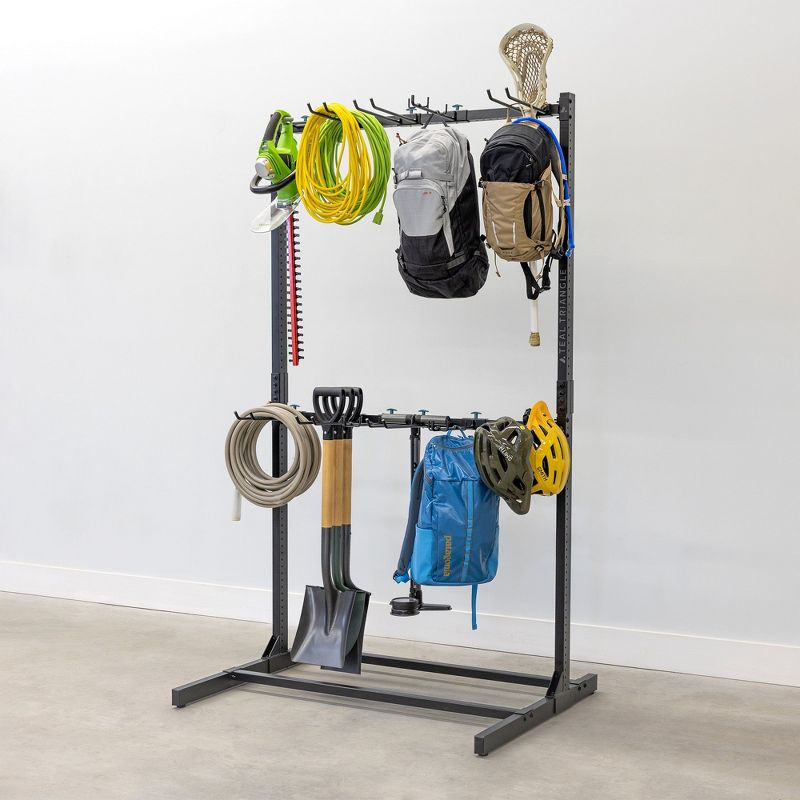 Teal Triangle Freestanding G-System Double Level | Adjustable Freestanding Storage System | Holds 300 lbs