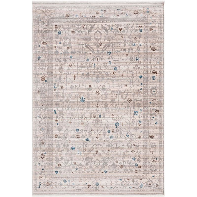 Vintage Persian VTP427 Power Loomed Indoor Area Rug - Ivory/Light Grey - 5'x7'6" - Safavieh