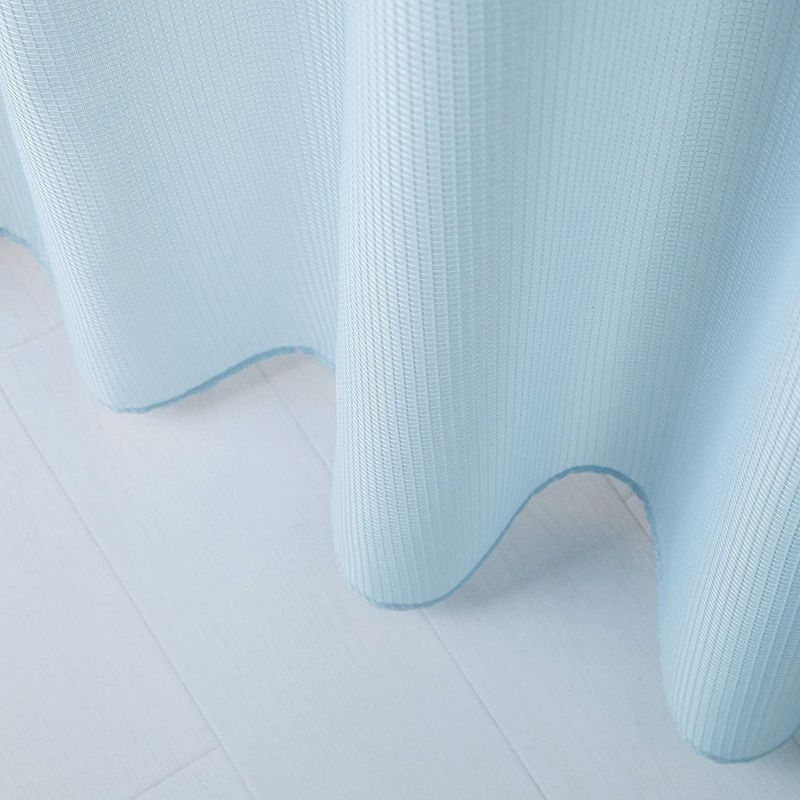 Dainty Home Complete Shower Curtain With Detachable Liner - Sky Blue
