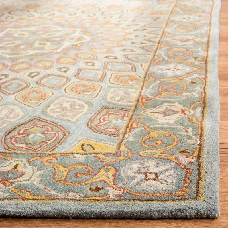 Heritage HG914 Hand Tufted Area Rug - Blue/Grey - 8'3"x11' - Safavieh.