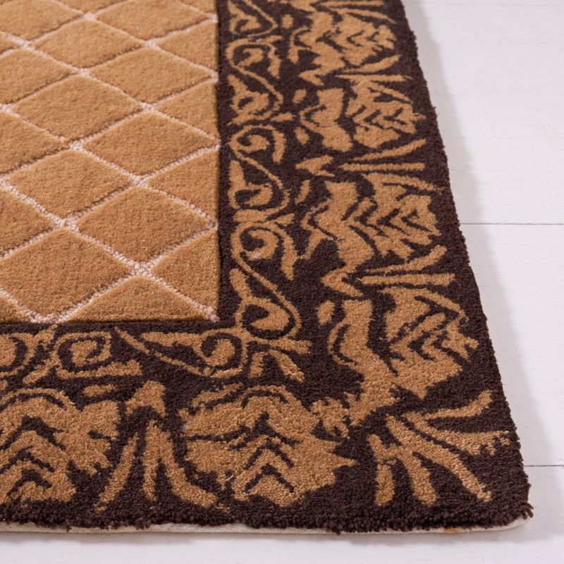 Total Performance TLP755 Hand Hooked Runner Rug - Ivory/Chocolate - 2'3"x9' - Safavieh.