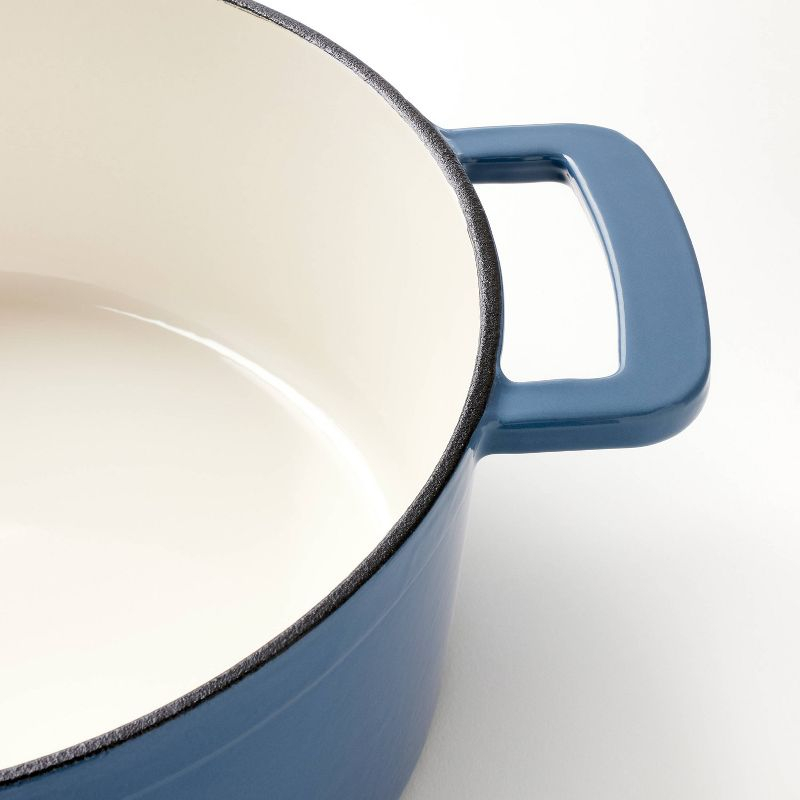 5.5qt Enamel Dutch Oven Blue - Figmint™