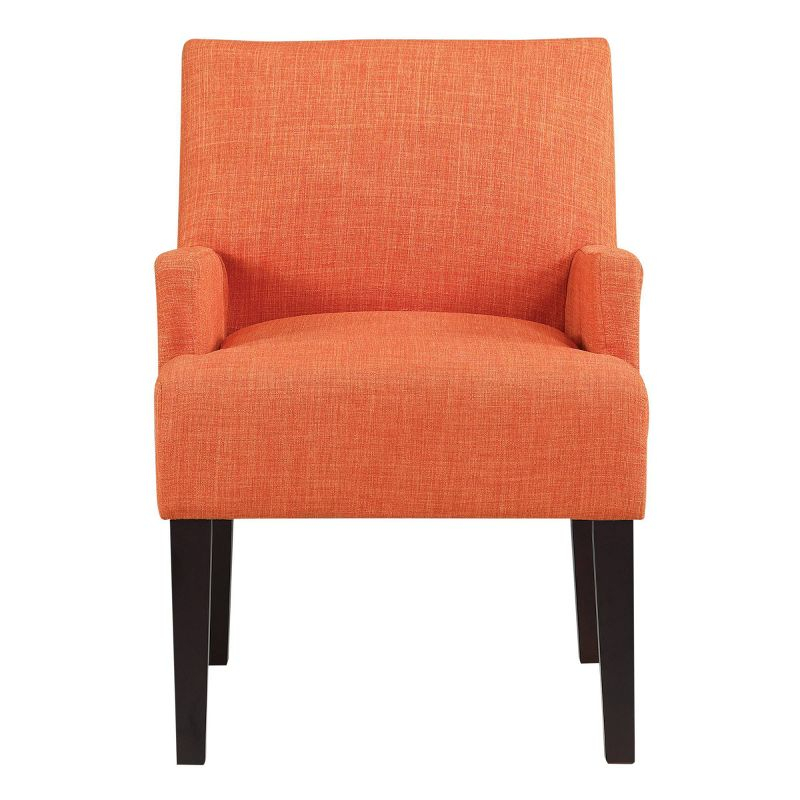 Main Street Guest Chair Tangerine - OSP Home Furnishings: Polyester Upholstery, Wood Frame, Modern Style