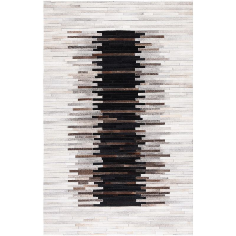 Studio Leather STL818 Hand Woven Area Rug - Grey/Brown - 8'x10' - Safavieh.
