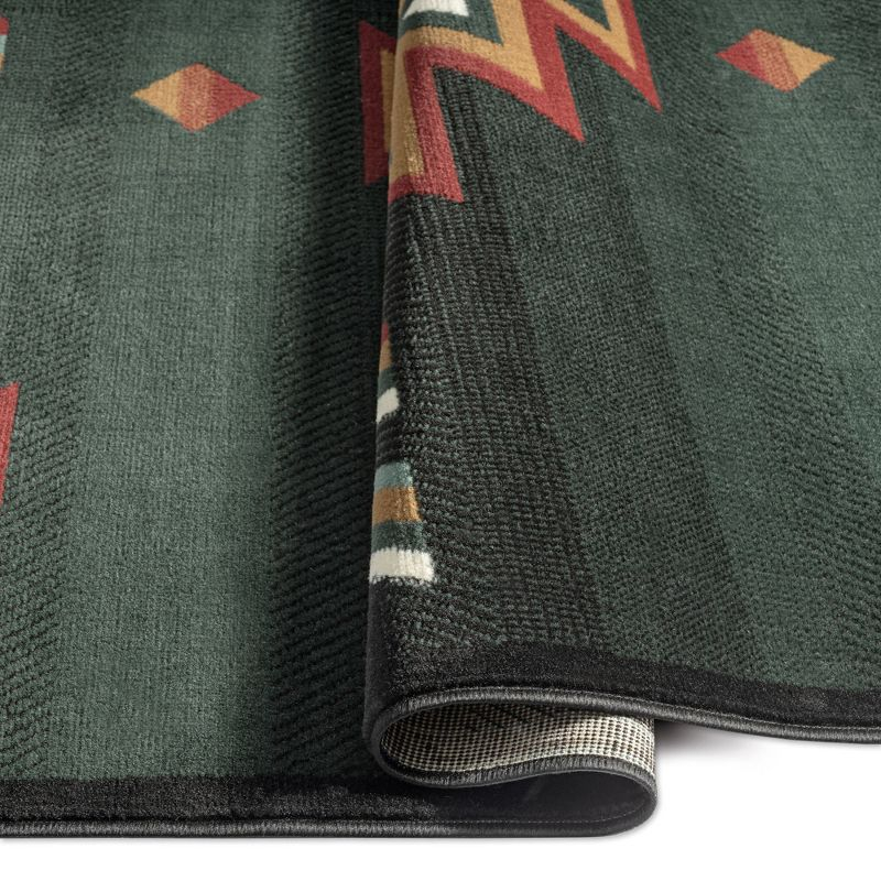 Home Dynamix Premium Sagrada Southwestern Geometric Area Rug Green/Red, 5'2"x7'4"