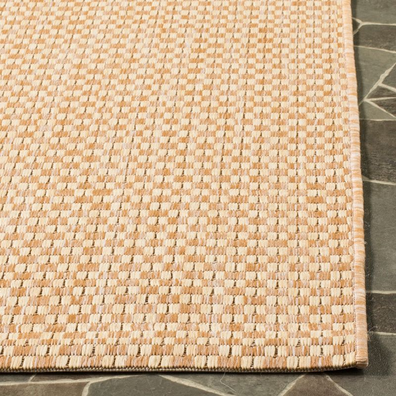 Courtyard CY8653 Power Loomed Indoor and Outdoor Area Rug - Natural/Cream - 6'7"x6'7" - Safavieh