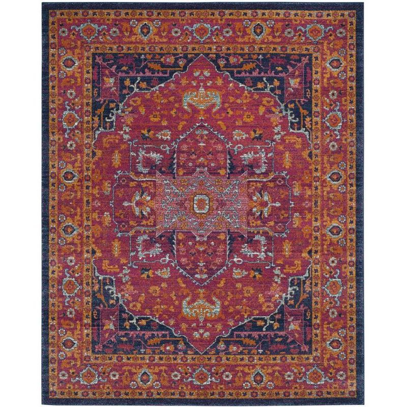Evoke EVK275 Power Loomed Indoor Area Rug - Fuchsia/Orange - 8'x10' - Safavieh