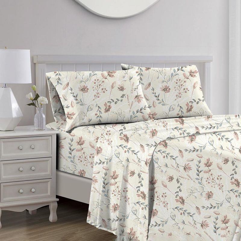 RT Designer's Collection 100% Cotton Floral Sheet Set