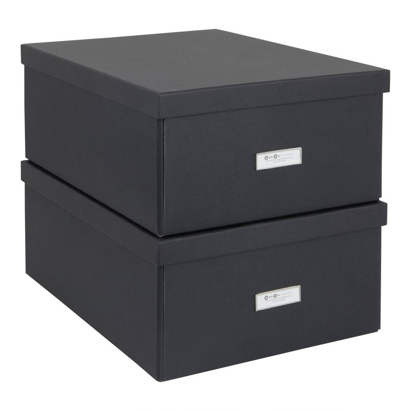 Bigso Katrin Collapsible Storage Box with Labelframe - Simple Assembly without Tools