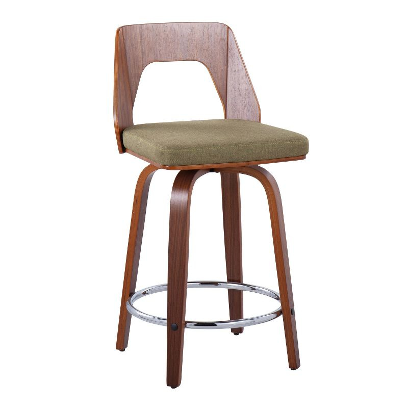 Set of 2 Trilogy Upholstered Counter Height Barstools - Lumisource