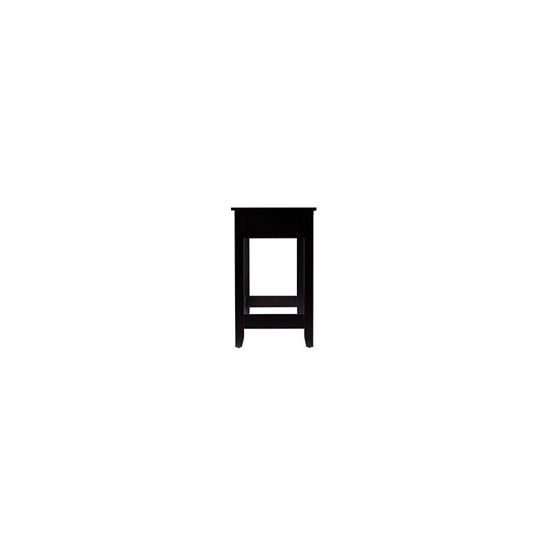 Chekshire Storage Console Black/Natural - Holly & Martin: Transitional Style, Metal Frame, Wood Top, Entryway Furniture with Drawer