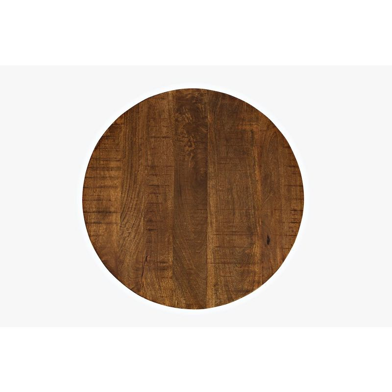 Jofran, Global Archive Hand Carved Solid Mango Wood Pedestal Table