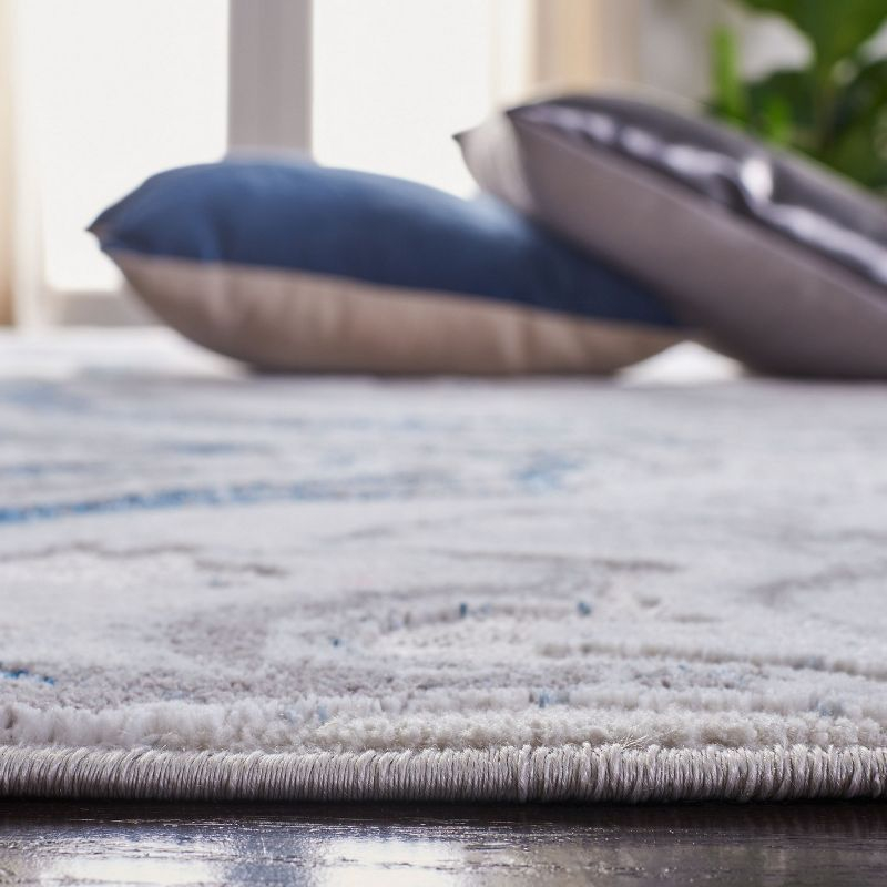 Amelia ALA277 Machine Made Indoor Area Rug - Grey/Blue - 6'-7"x6'-7" - Safavieh