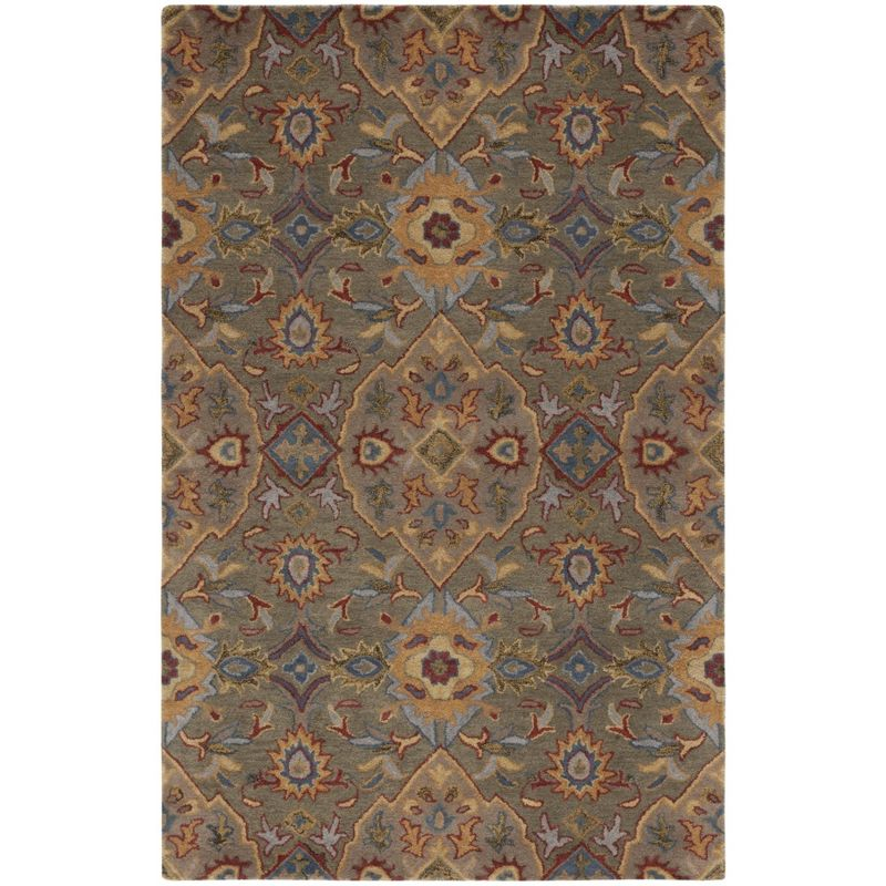 Heritage HG653 Handmade Area Rug - 8'x10' - Green/Yellow - Safavieh