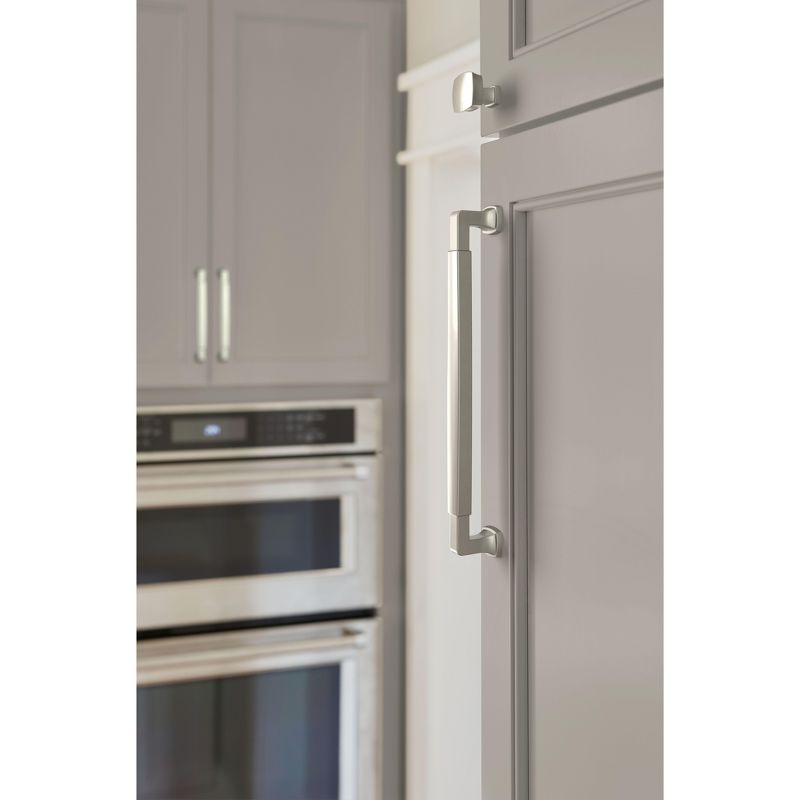 Amerock Stature 8-13/16 inch (224mm) Center-to-Center Satin Nickel Cabinet Pull