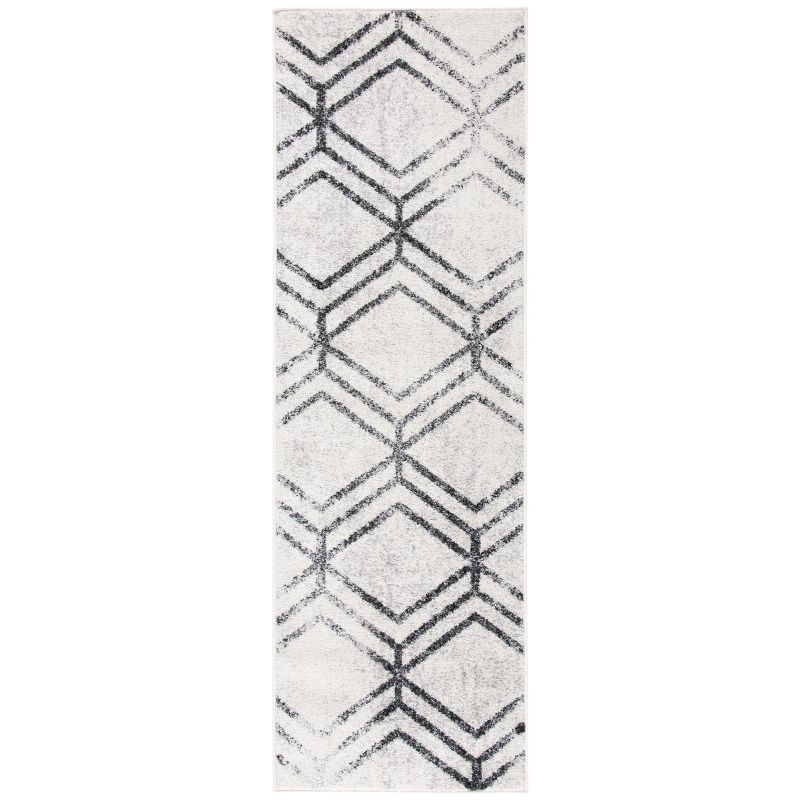 Adirondack ADR253 Machine Made Indoor Accent Rug - Ivory/Grey - 2'-6"x4' - Safavieh
