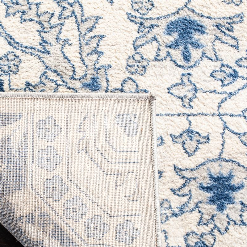 Brentwood BNT816 Power Loomed Indoor Area Rug - Cream/Blue - 9'x12' - Safavieh