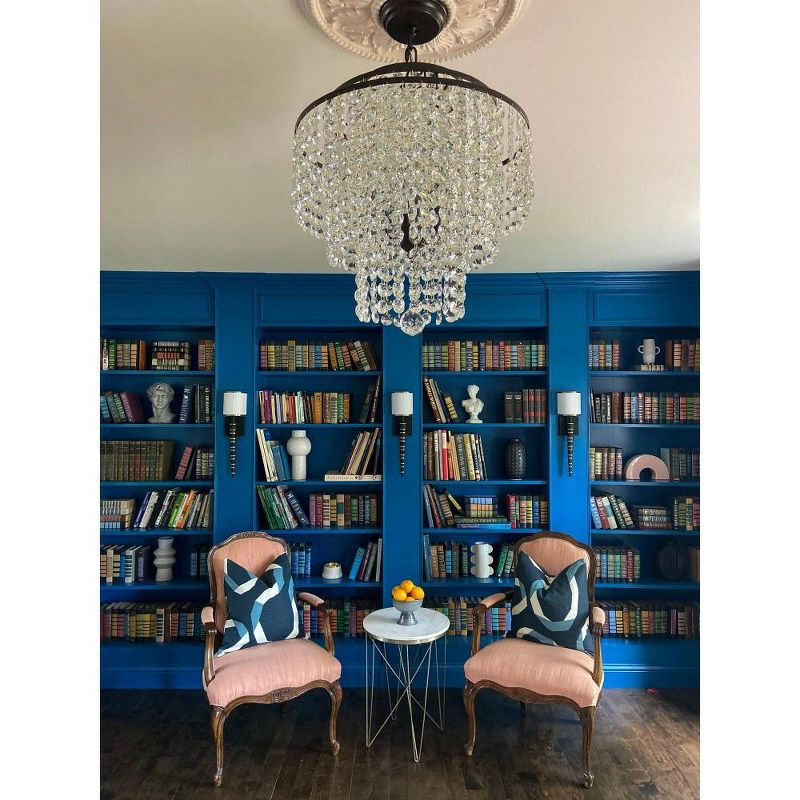 Crystorama Lighting Gabrielle 4 - Light Chandelier in  Matte Black