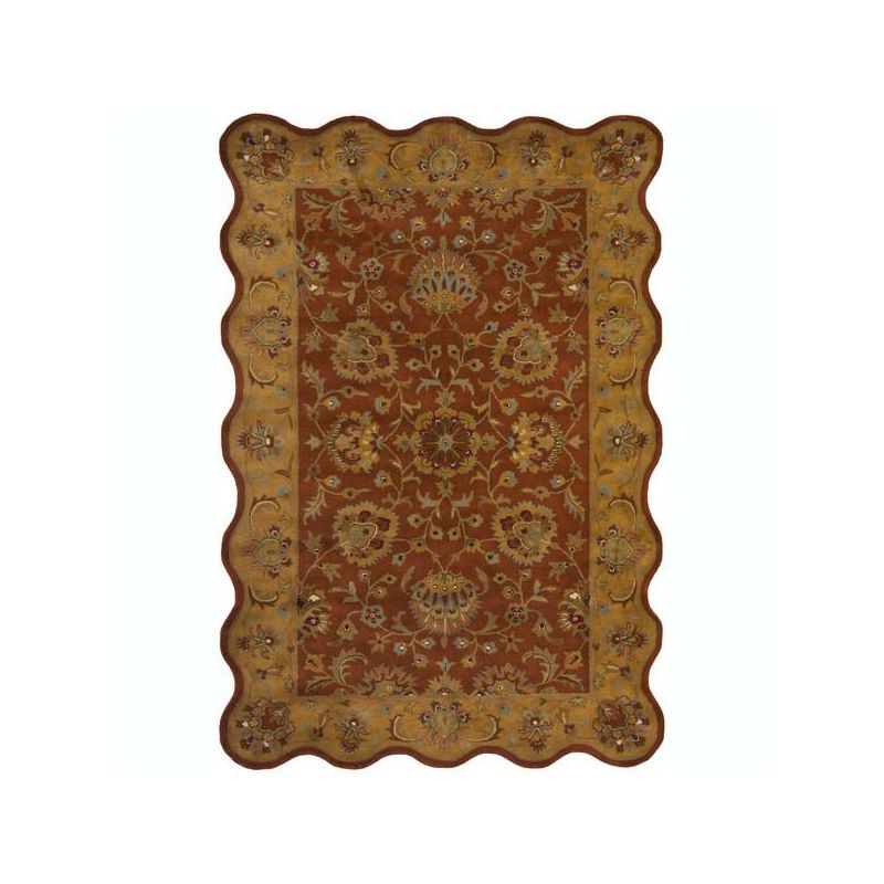 Heritage HG820 Handmade Area Rug - 7'6"x9'6" - Red/Natural - Safavieh