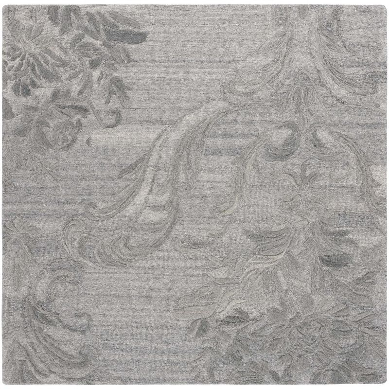 Jardin JAR732 Hand Tufted Area Rug - Grey - 6'x6' - Safavieh